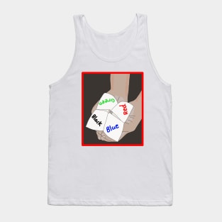 Chatterbox Cootie Catcher, paper fortune teller game Tank Top